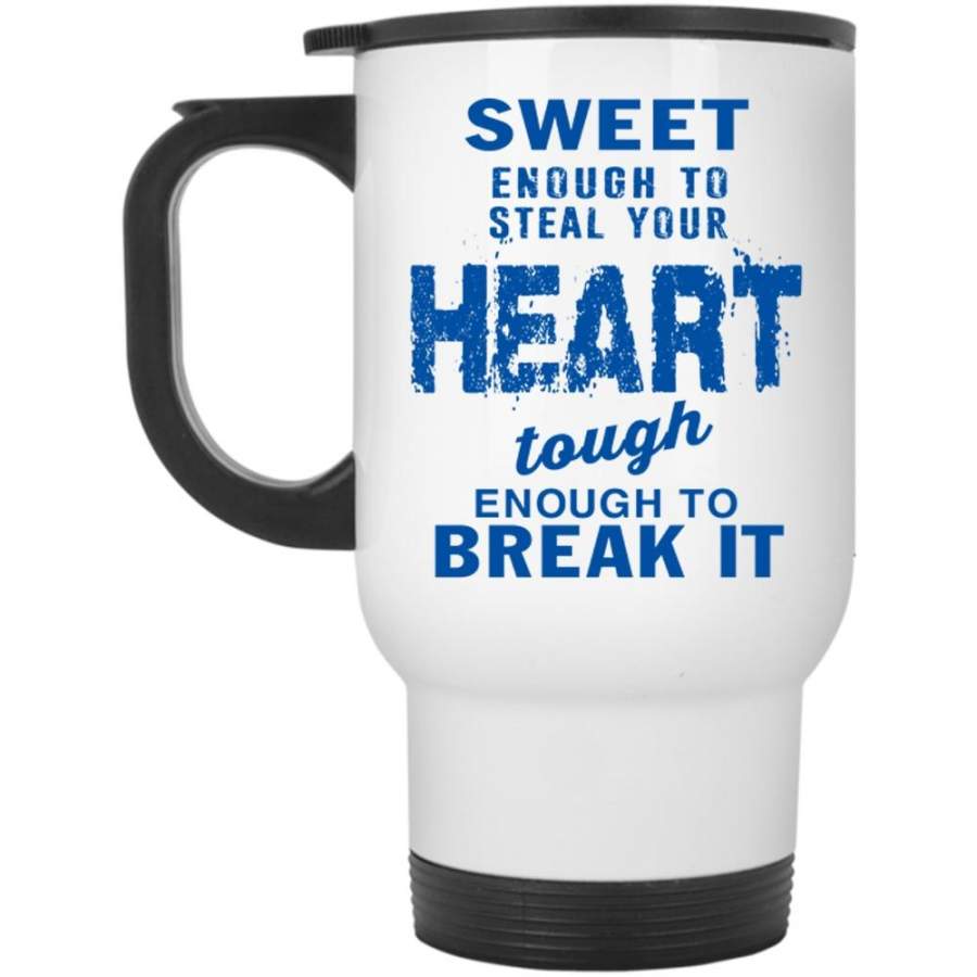 Cool Couple Travel Mug, Sweet Enough To Steal Your Heart Mug