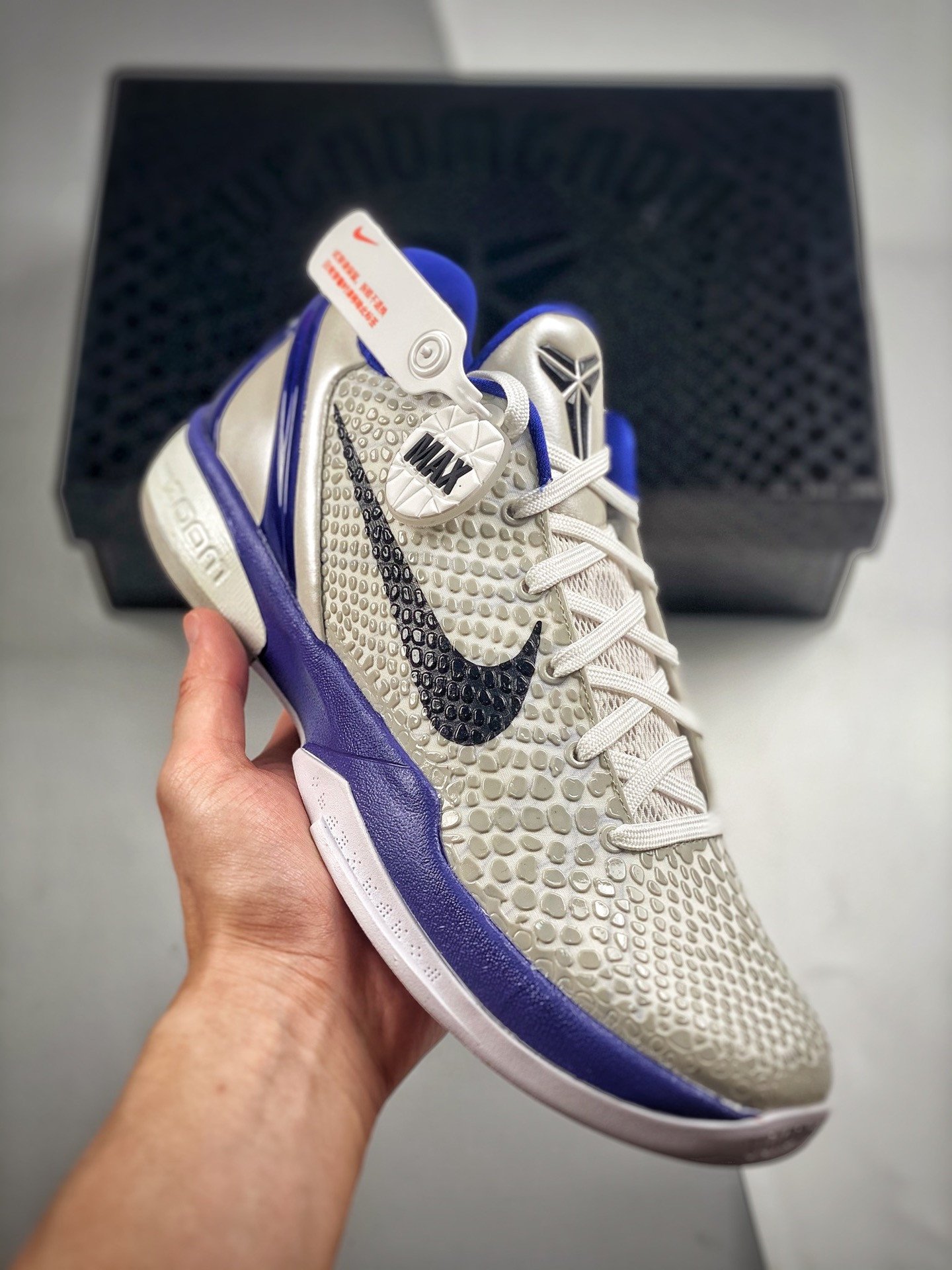 Nike Kobe 6 WhiteBlackNeutral GreyConcord 5338373