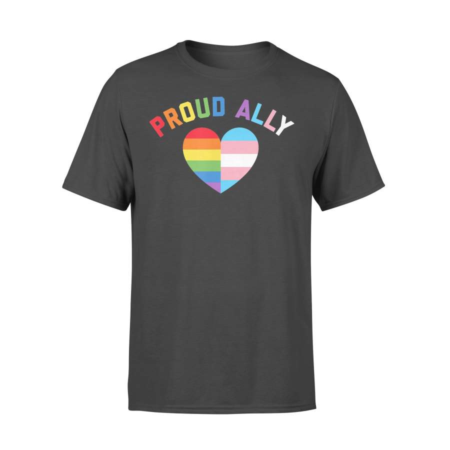 Proud Ally Lgbt Rainbow Heart T-shirt