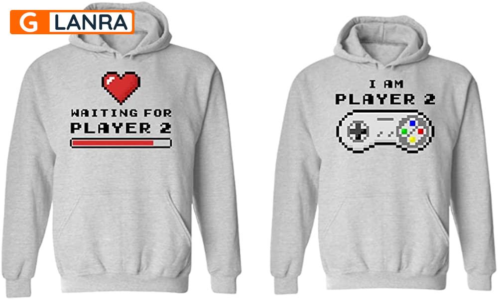 Waiting For Player 2 I Am Player 2 Hoodie, Gaming Couple Hoodie, Matching Couple Hoodie, Video Game Hoodie, Husband Wife Unisex Sweater, Sweatshirt