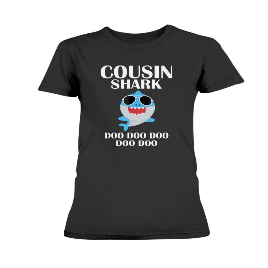 Cousin Shark T-Shirt Doo Doo Doo Funny Cousin Birthday Gift T-Shirt