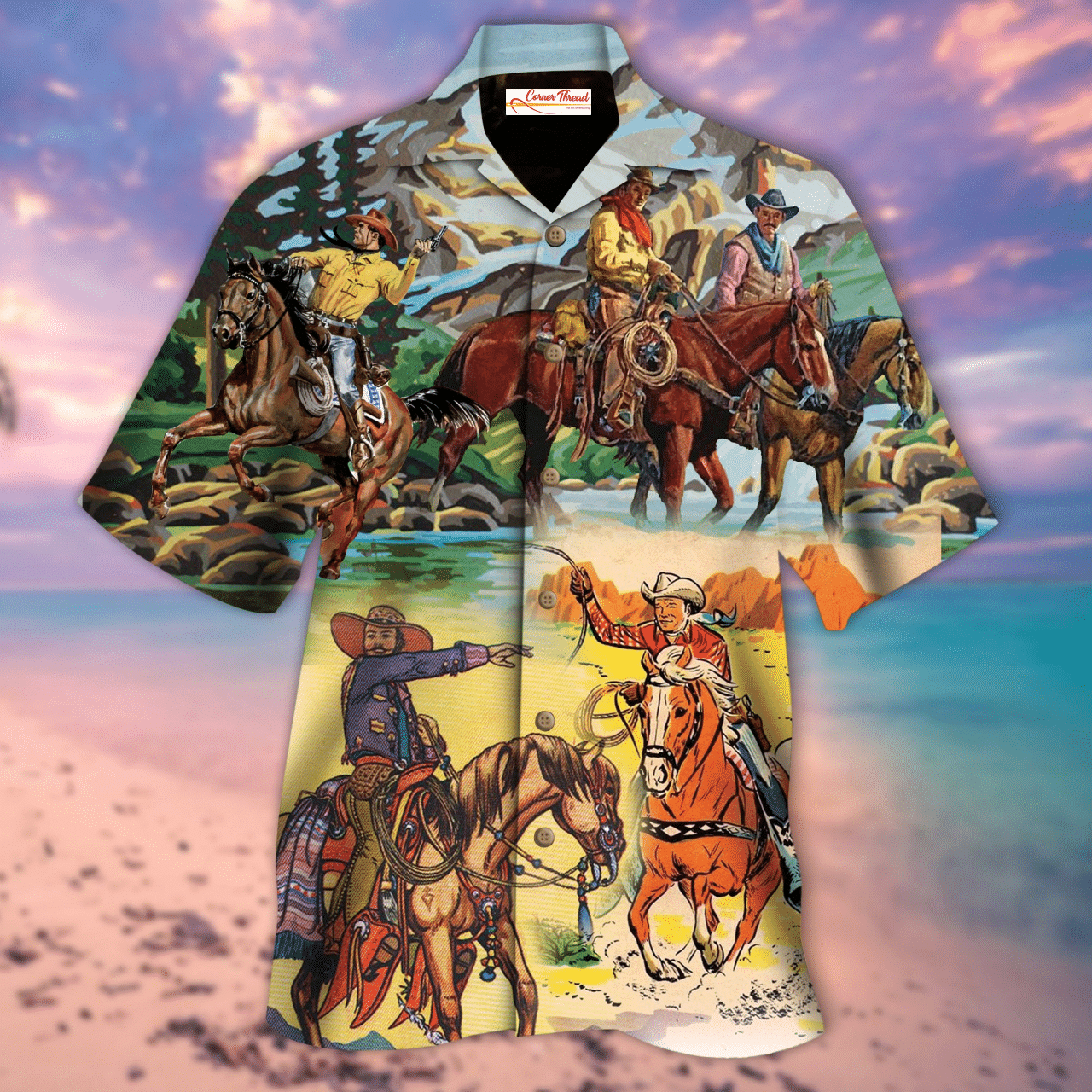 Real Men Ride Horses Hawaiian Shirt Ha34928