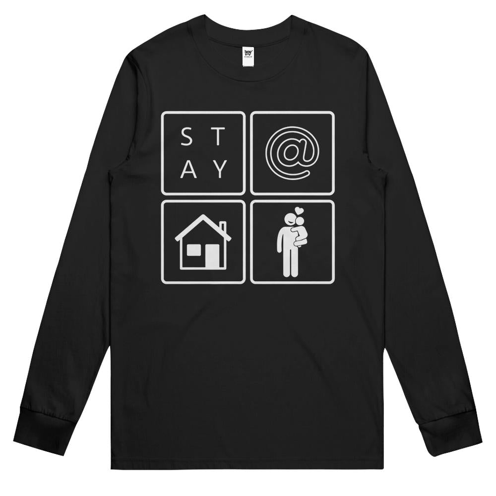 Mens Stay At Home Dad For Gift – S@H Squares Style Sahd Father’S Day Gift Long Sleeve T Shirts