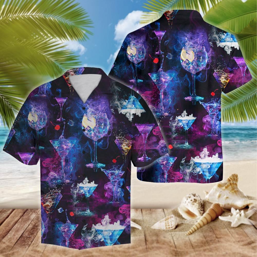 Amazing Martini Cocktail Color Hawaiian Shirt Ml Ha24723