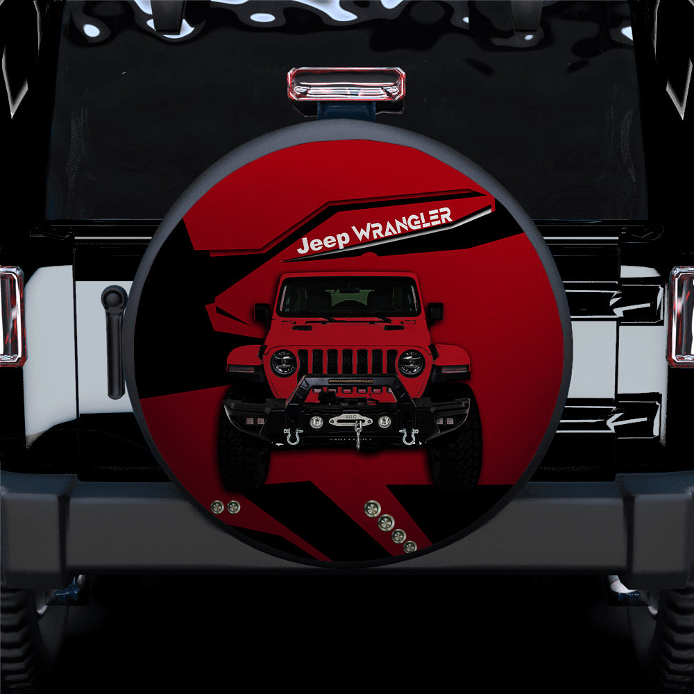 Red Jeep Car Spare Tire Covers Gift For Campers