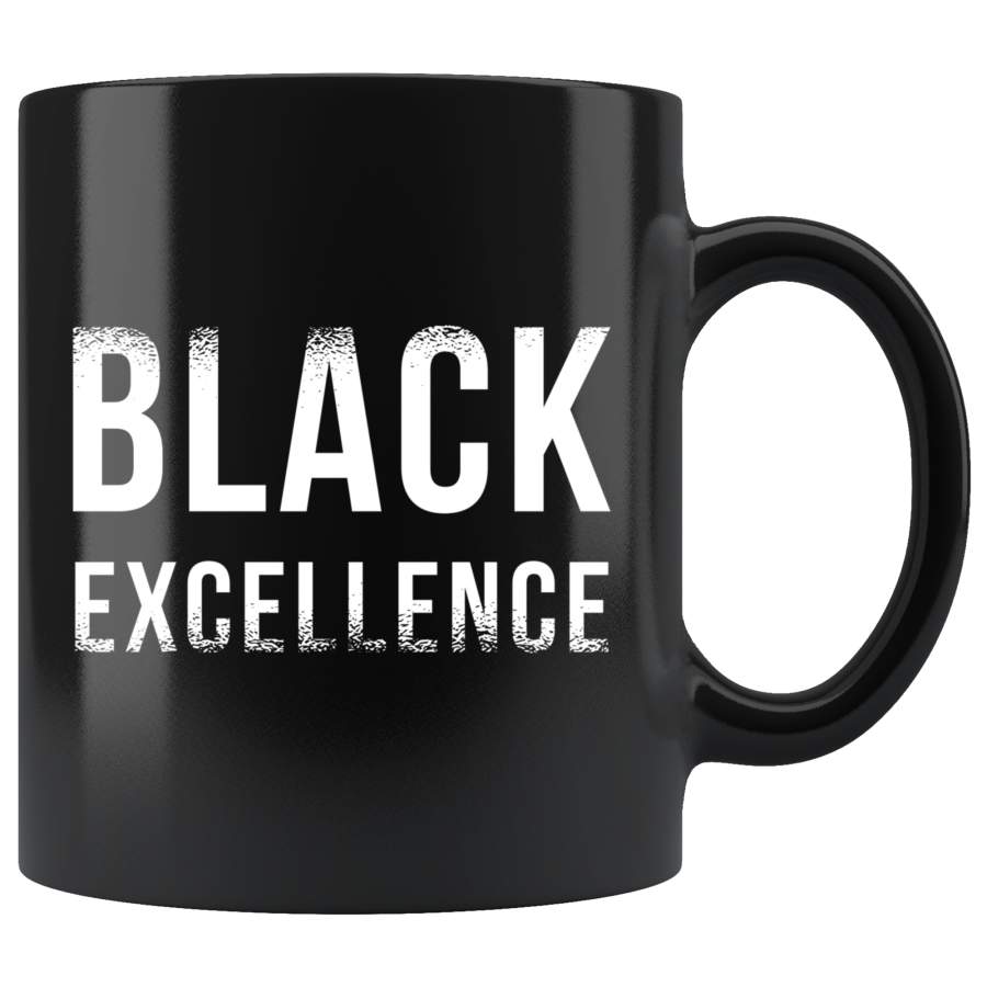 Black Excellence 11oz Black Mug