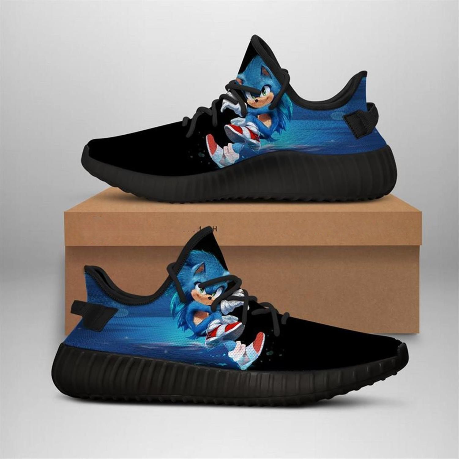 Sonic The Hedgehog Yeezy Boost 350 Shoes Birthday Gift Idea For Him Son Boyfriend Father’S Day Shoes Yeezy Sneakers H94