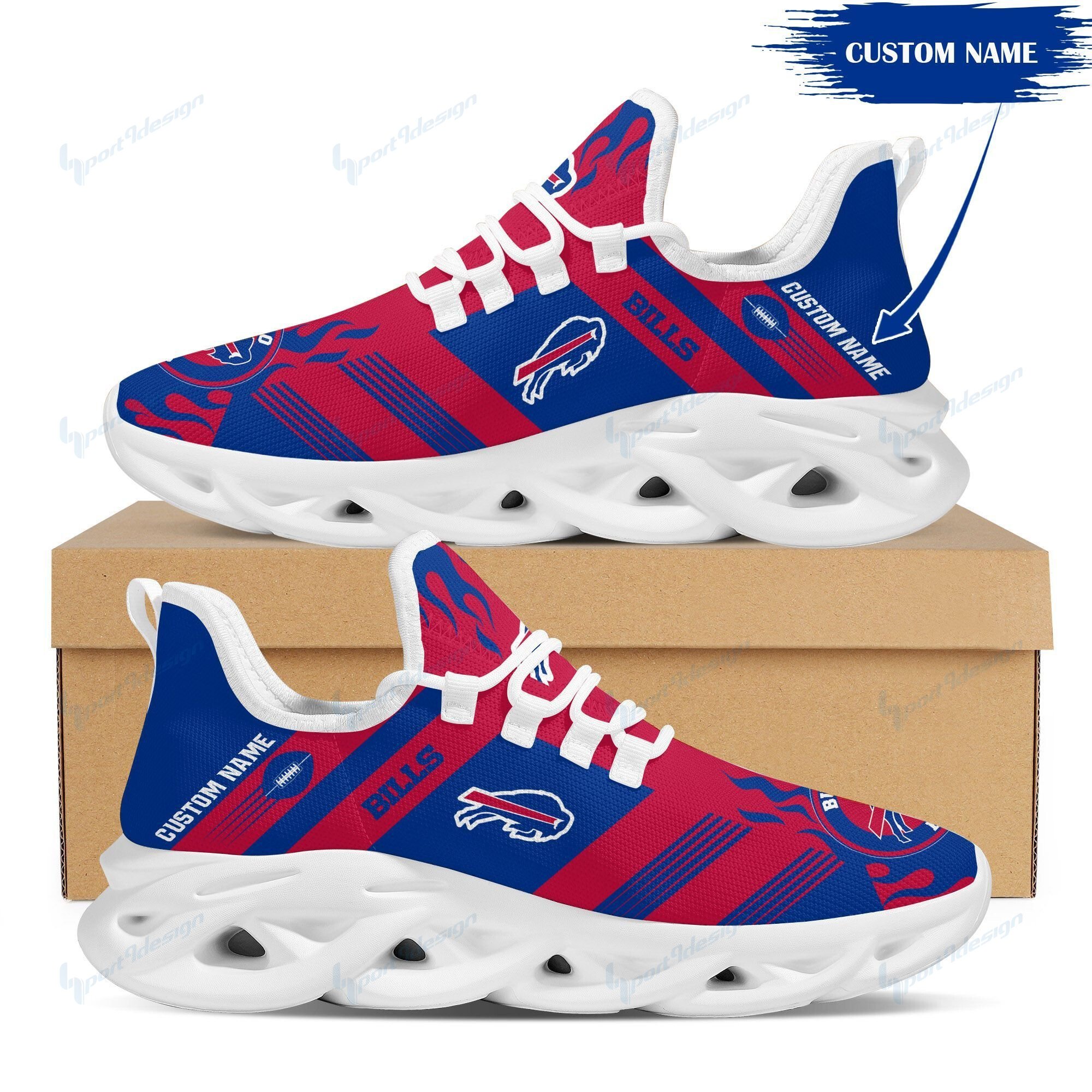 Buffalo Bills Personalized Yezy Running Sneakers Bb593