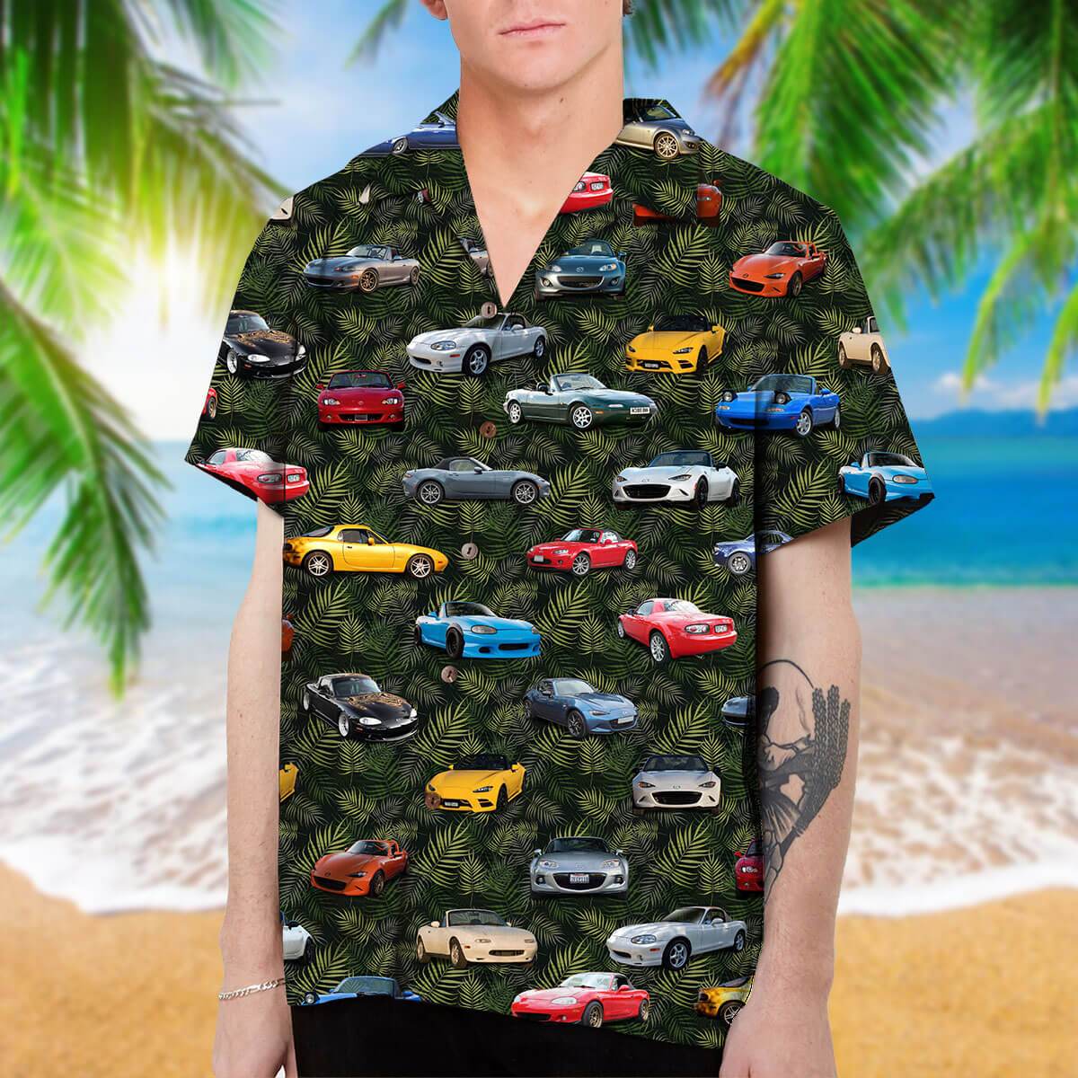 Miata Collection Art Hawaiian Shirt And Beach Short – KreamShirt