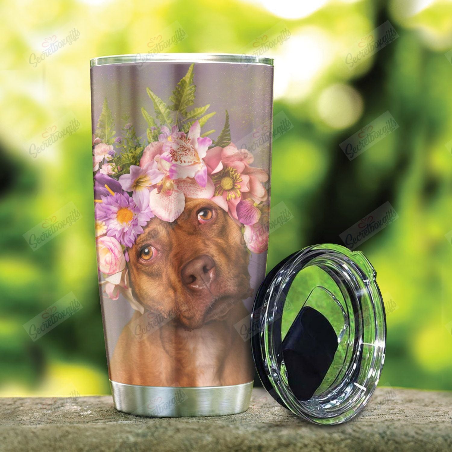 Pitbull Flower Nt0301018T Tumblers