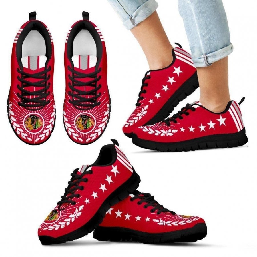 Line Of Stars Victory Chicago Blackhawks Sneakers #379