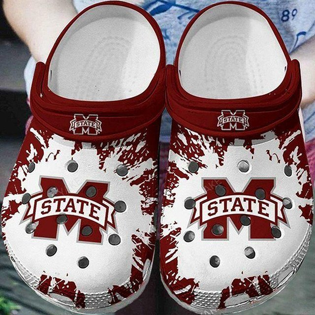 Mississippi State Bulldogs Crocs Crocband Clog Comfortable Water Shoes