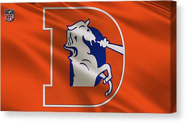 15 Denver Broncos Uniform Joe Hamilton Canvas Print