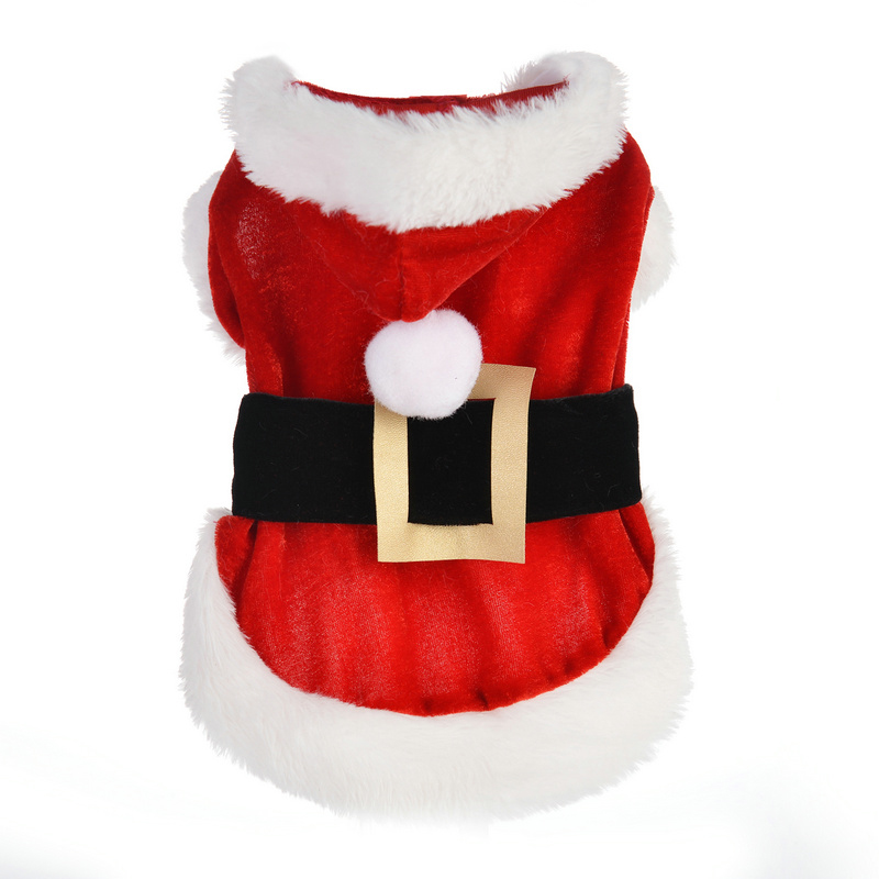 Dog Christmas Winter Costume Santa Festival Party Clothes For Puppy Cat Chihuahua Yorkshire Pet Articles Supplies Accessories alx