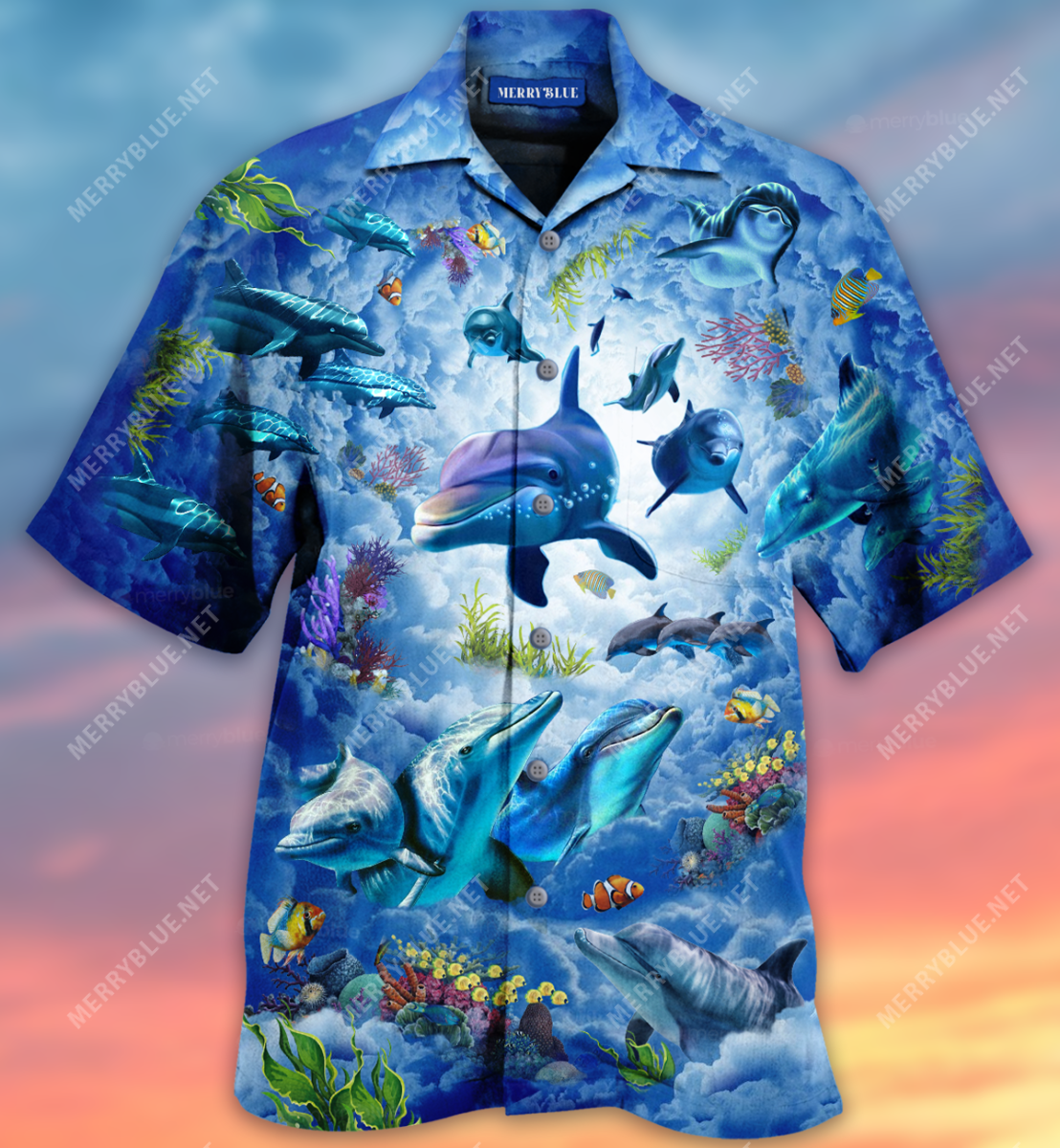 My Spirit Animal Is A Dolphin Unisex Hawaii Shirt Ha5397