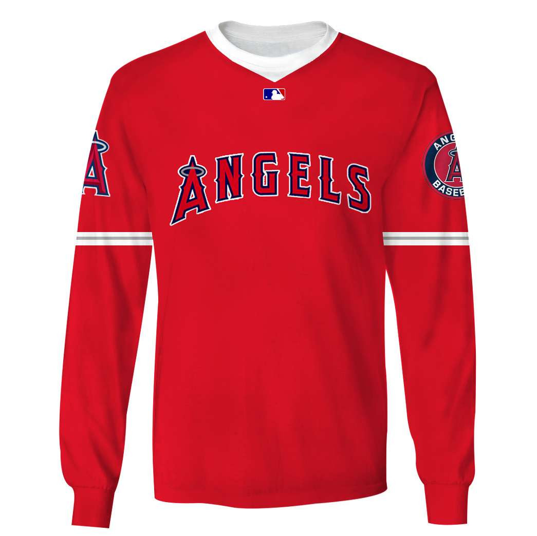 Los Angeles Angels Red Gift For Fan 3D Full Printing Sweatshirt V1