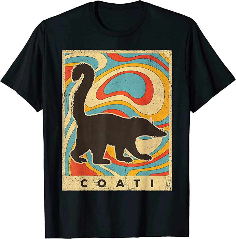 Vintage Coati Lover Animal Retro Style T-Shirt