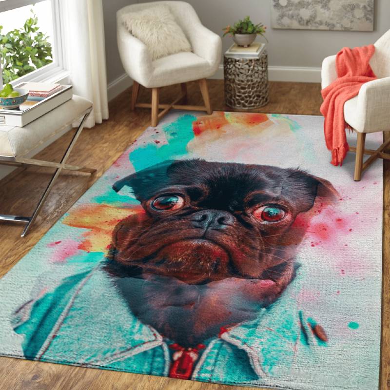 Pug – Animals Area Rug Carpet