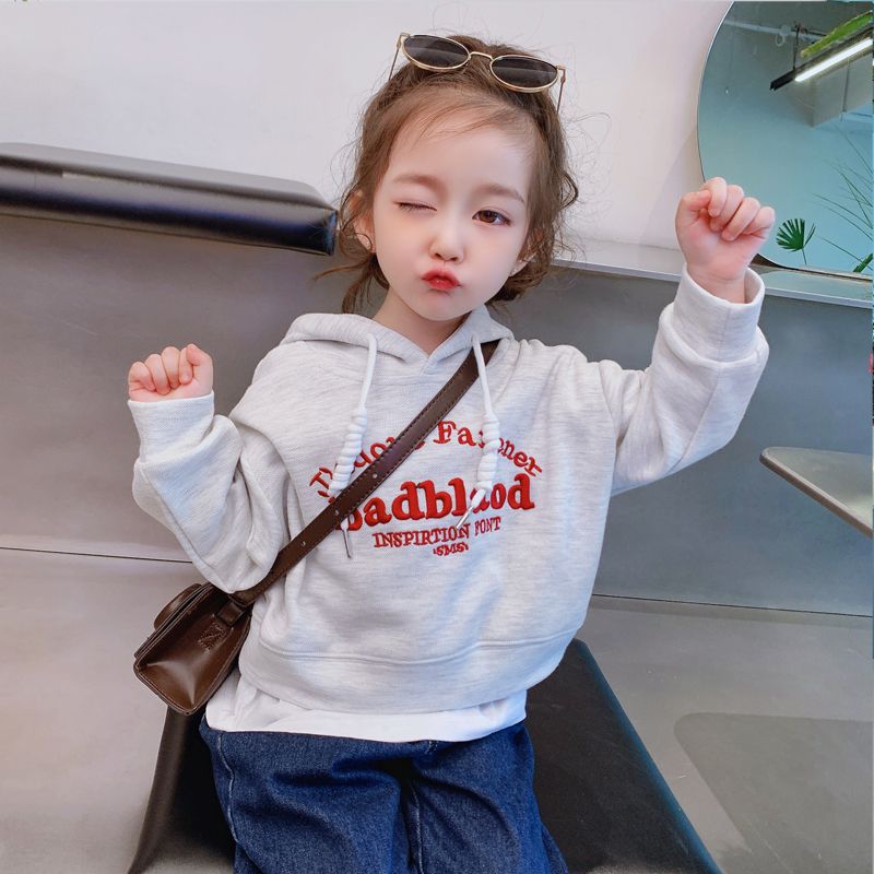 Baby Girl Sweatshirt Spring and Autumn 2022 New Children’s Hoodie Casual Top Girls’ Autumn Coat alx