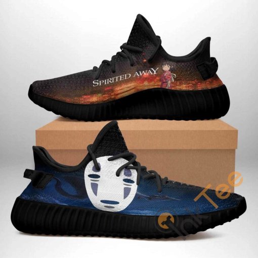 Spirited Away Black Edition Custom Shoes Personalized Name Yeezy Sneakers