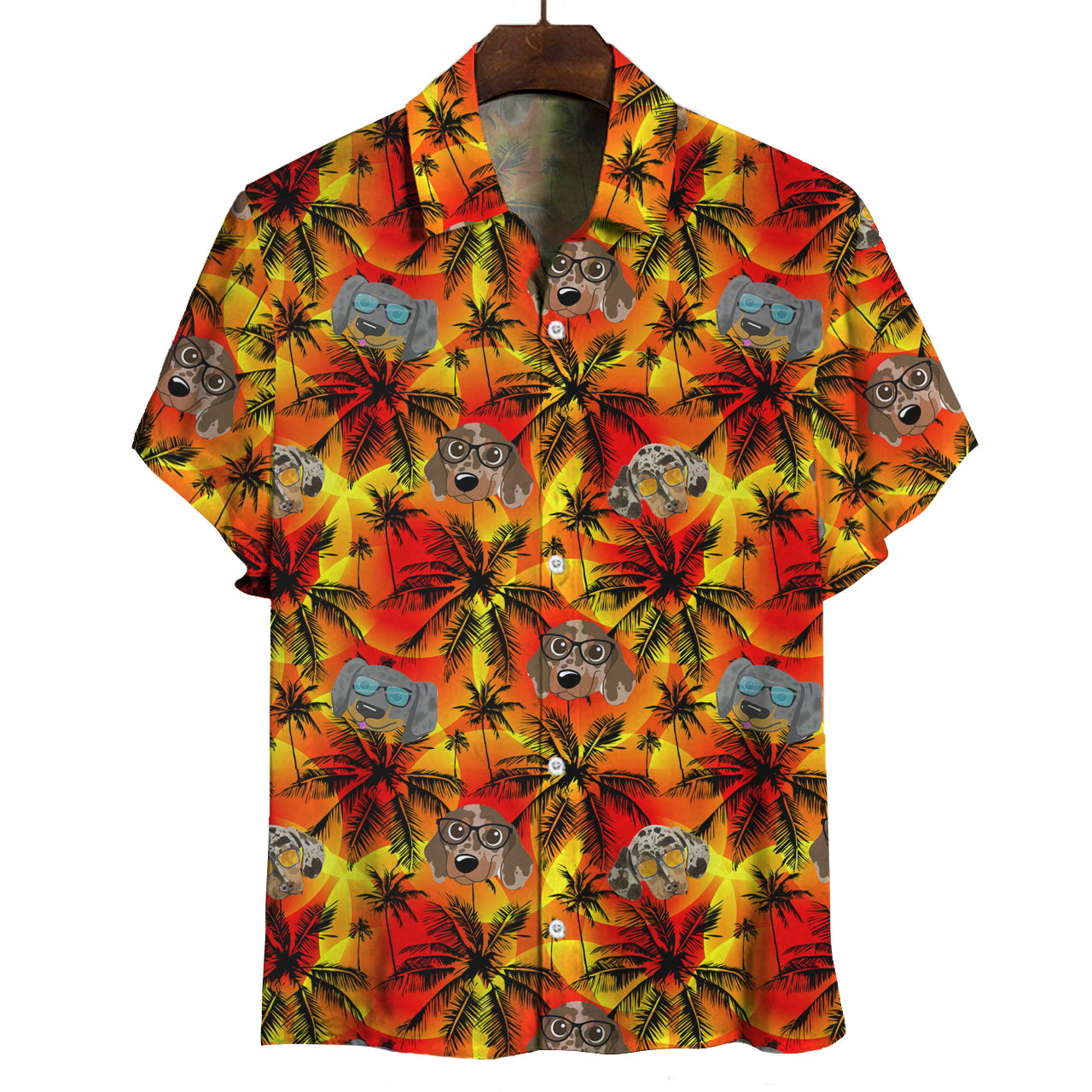 Aloha Hawaii Dapple Dachshund Shirt Ha72287