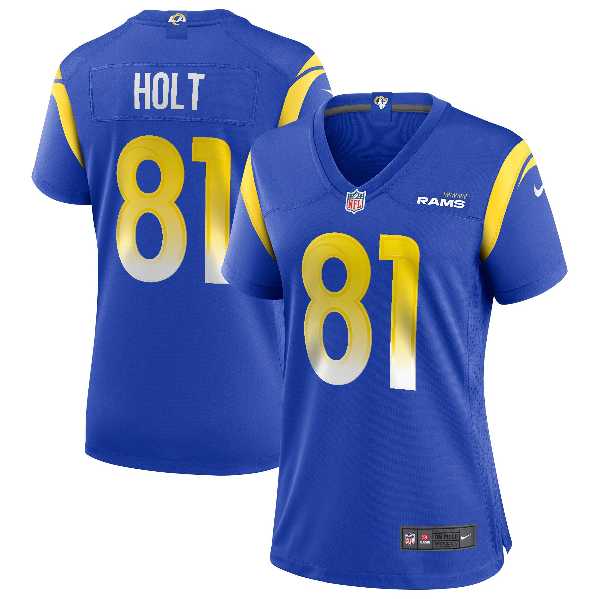 Torry Holt Los Angeles Rams Womens Game Retired Player Jersey – Royal NFL