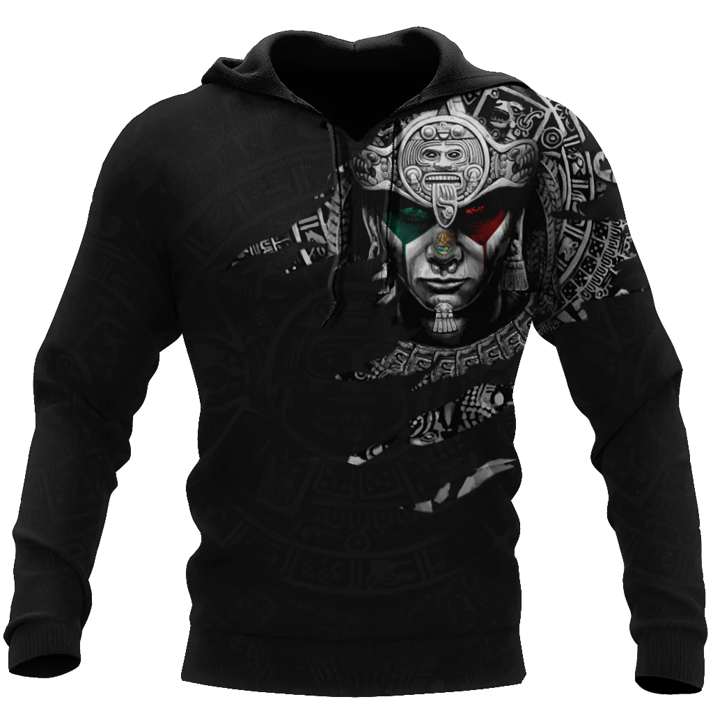 3D Aztec Warrior Hoodie For Men And Women, Aztec Print Hoodie Men’S, Women Aztec Hoodie