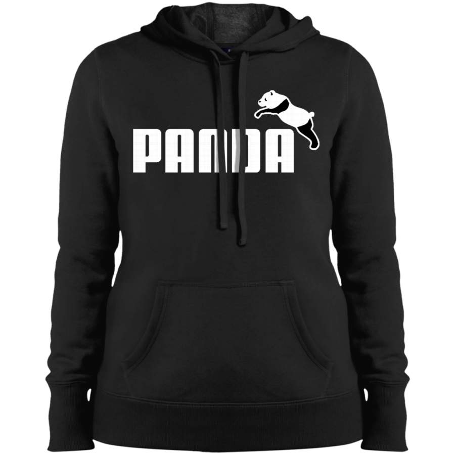 AGR Panda Not Puma Ladies’ Pullover Hooded Sweatshirt