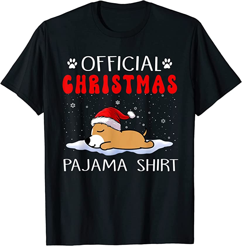 Chihuahua Dog Official Christmas Pajama Puppy Funny Xmas T-Shirt