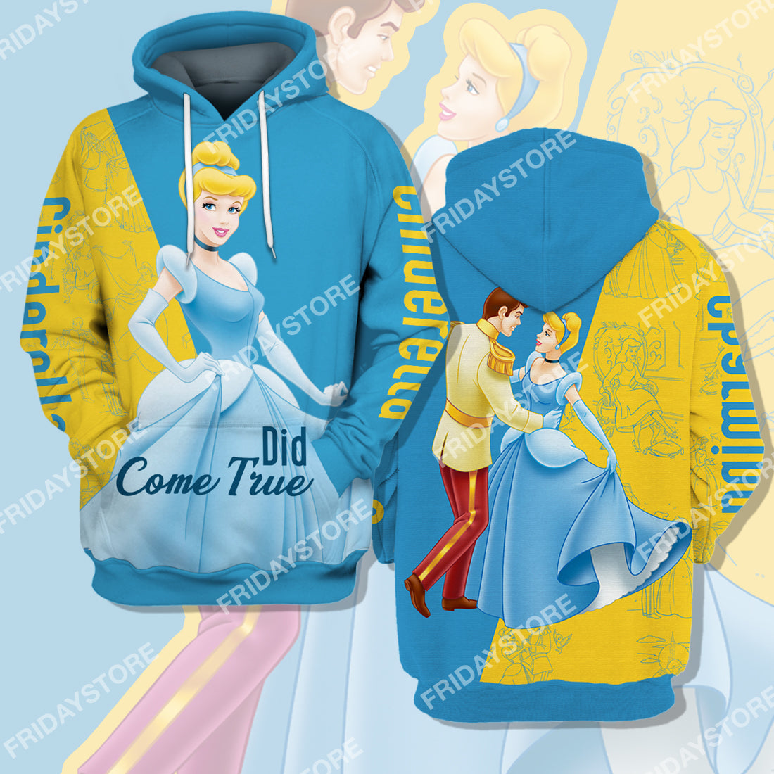 Unifinz Dn Cinderella T-Shirt Did Come True Cinderella Couple T-Shirt Amazing Dn Cinderella Hoodie Sweater Tank 2022