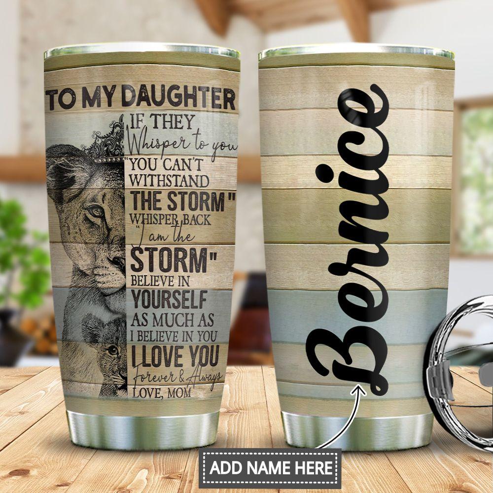 To Lion Daughter Personalized Mda1012013 Stainless Steel Tumbler