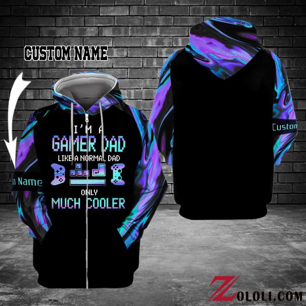 I’M A Gamer Dad Only Much Cooler Hoodie Custom 3D Ttm