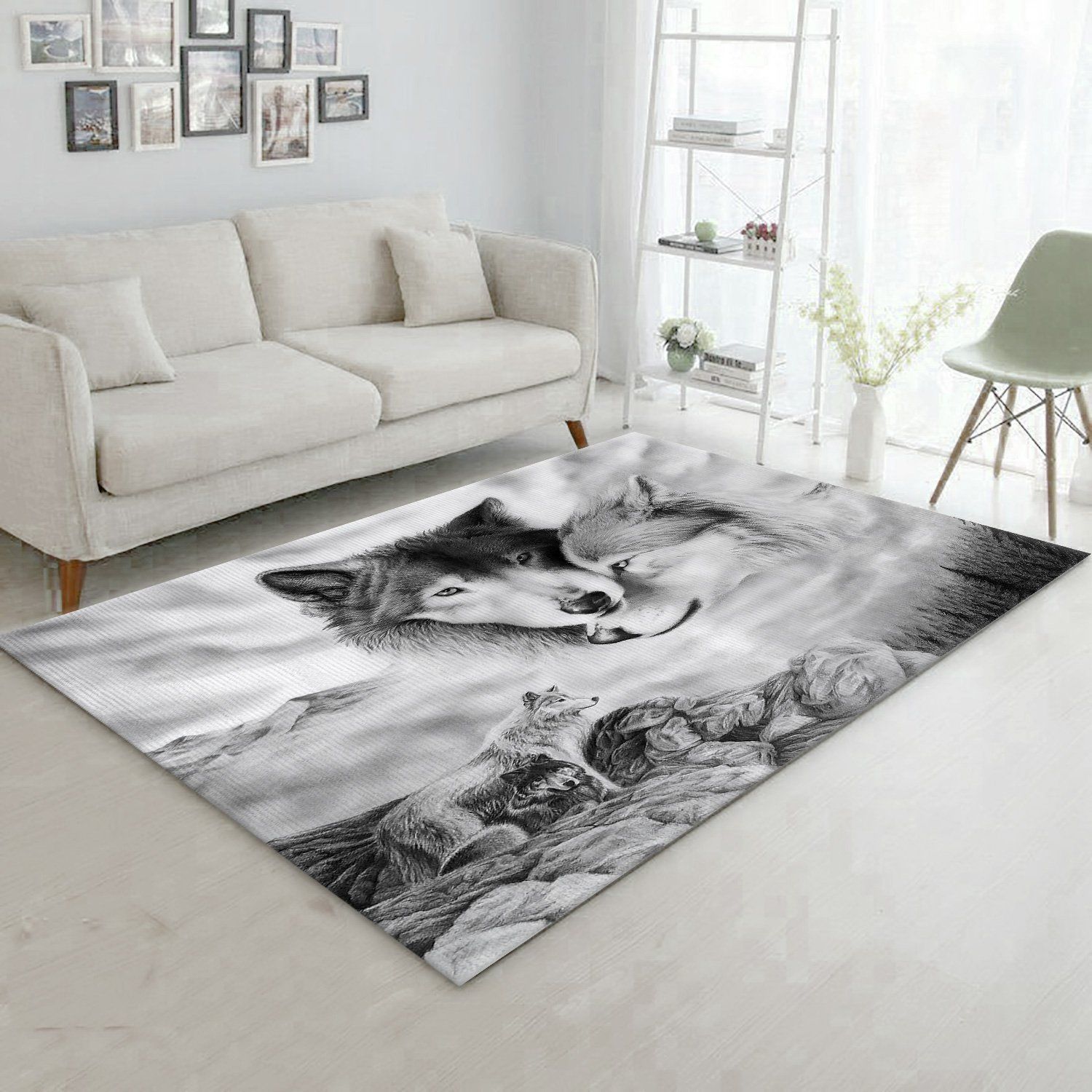 Wolf Rug Indoor Ourdoor Carpet