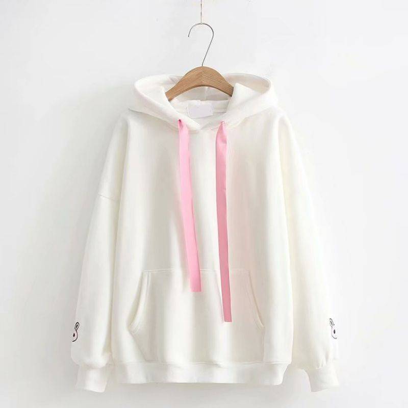 Kawaii Rabbit Ear Hooded Sweatshirt Korean