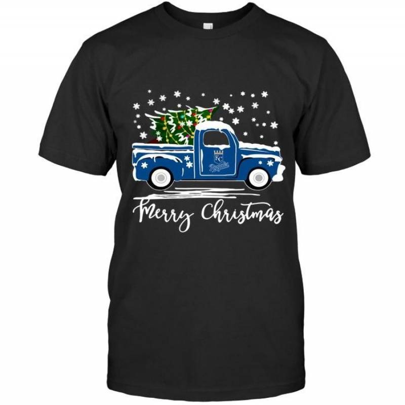 Kansas City Royals Merry Christmas Christmas Tree Truck T Shirt – Gearpenguin.com