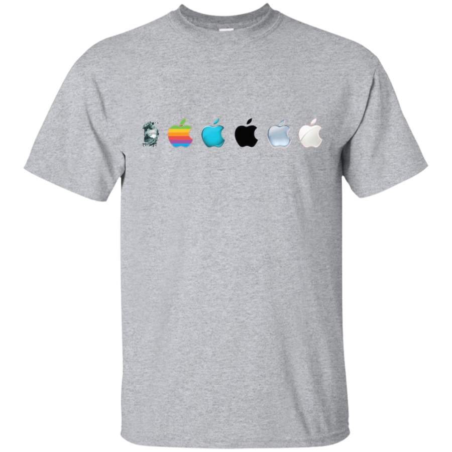 Apple Logo Evolution History T-Shirt