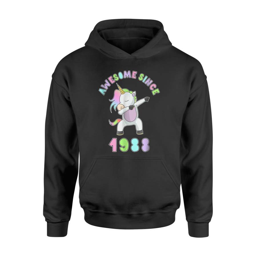 30th Birthday Unicorn Dabbing 30 Years Old Women Gift For BirthdayHoodie