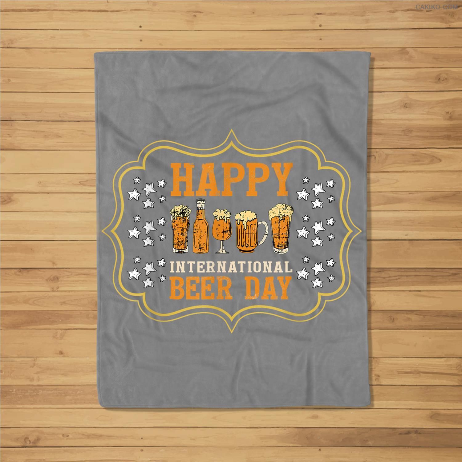 Happy International Beer Day, Funny Beer Day Fleece Blanket