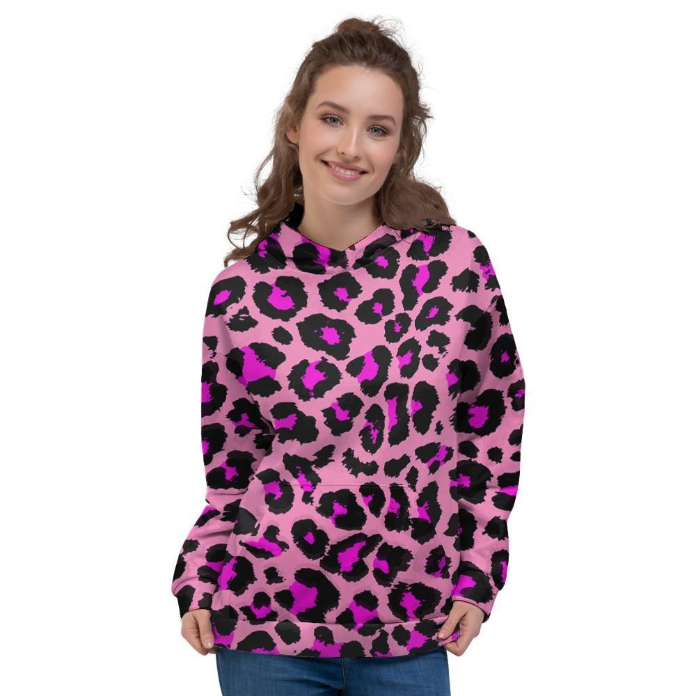 Pink Cheetah Leopard Women’S Hoodie