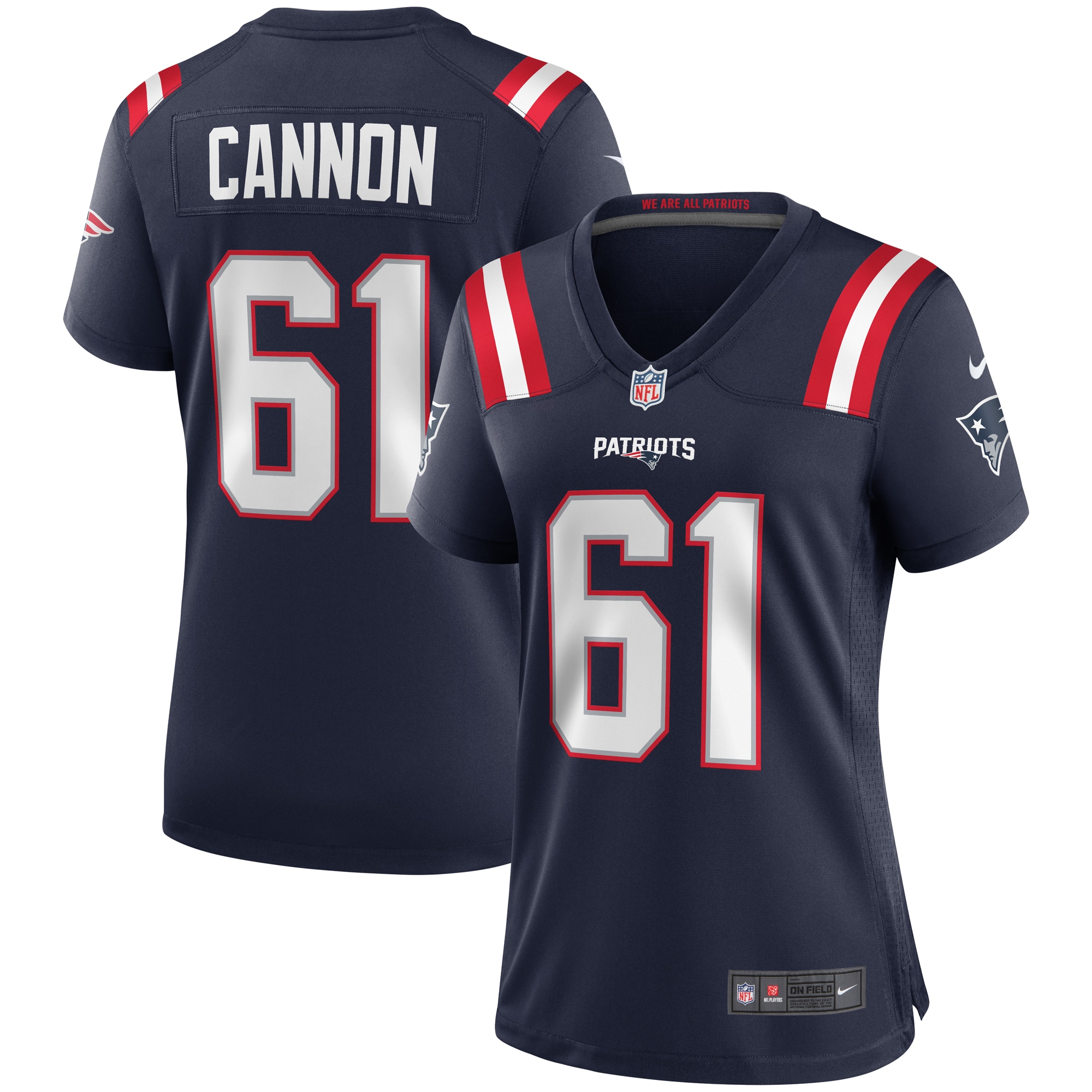 Marcus Cannon New England Patriots Women's Game Jersey – Navy