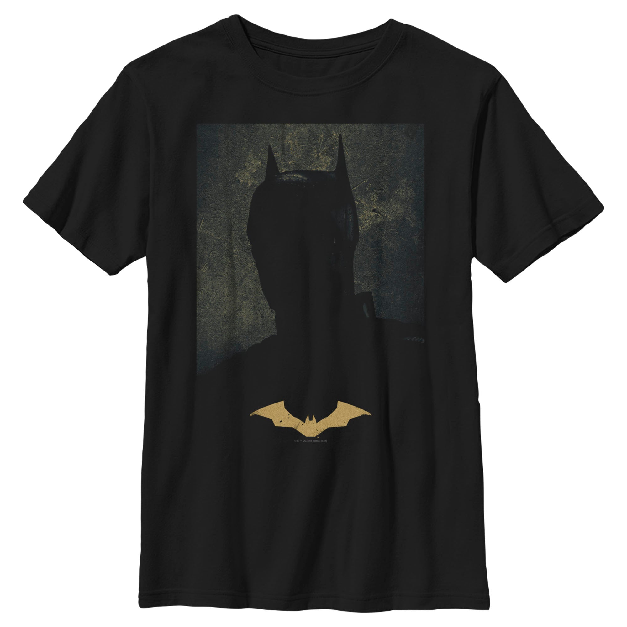 Boy’S The Batman Silhouette Portrait T-Shirt