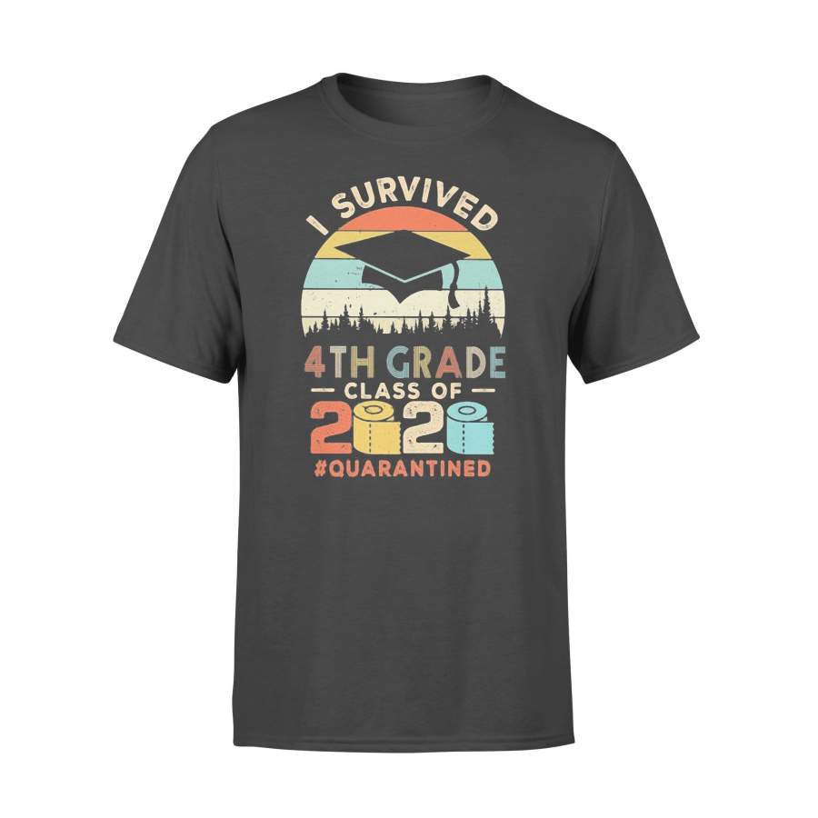 I Survived 4Th Grade Class Of 2020 Quarantined Toilet Paper Vintage T-shirt