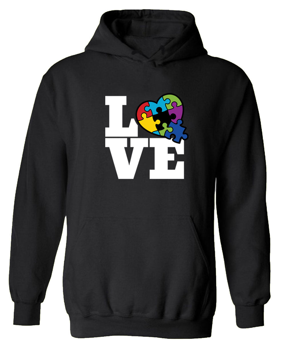 Puzzle Love Autism Cotton For Men Wear Hoodie Autism Awareness
