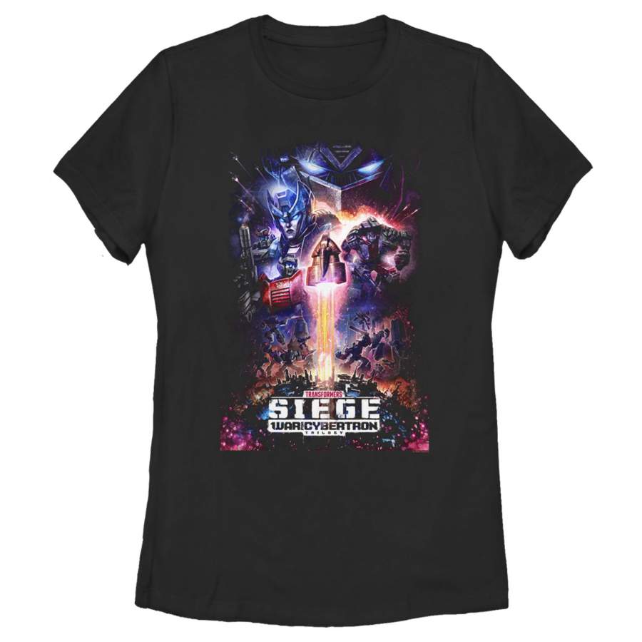 Transformers Women’s Siege Poster  T-Shirt