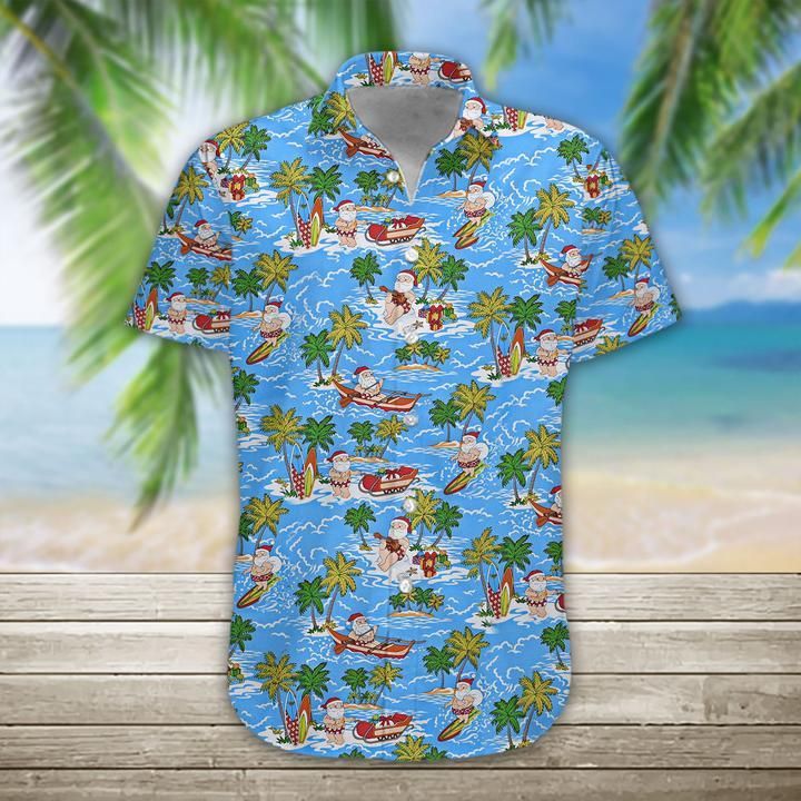 Santa Hawaii Shirt Unisex Full Size Adult Colorful Ha77896