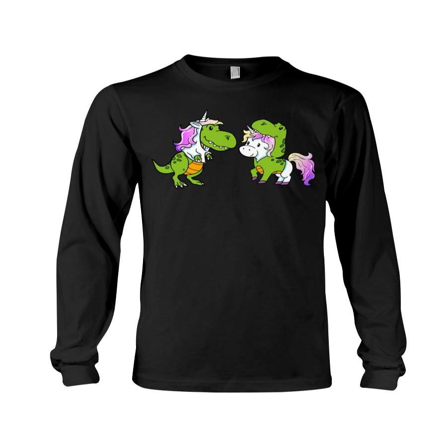 Unicorn Dinosaur Custom Design For Animal Lovers Unisex Long Sleeve