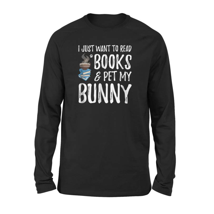 Books And Bunny Long Sleeve T-Shirt