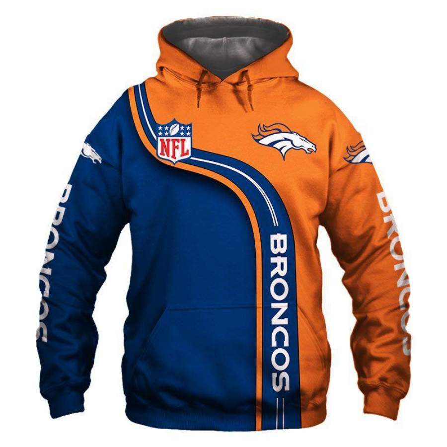 Denver Broncos Hoodie 3D Style1688 All Over Printed