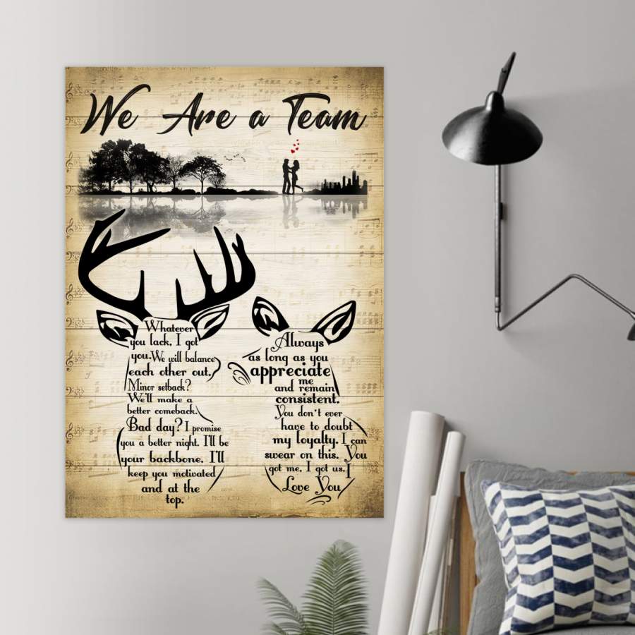 Hunting –  We Are A Team Guitar Tree  – Poster