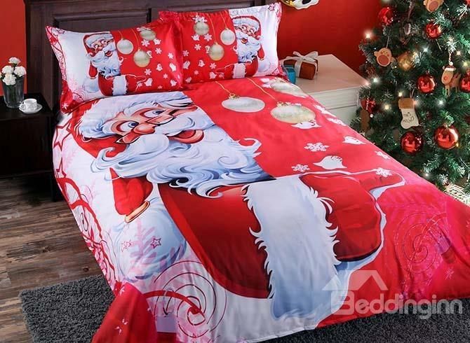 3D Santa And Christmas Decorations GS-CL-ML2510 Bedding Set